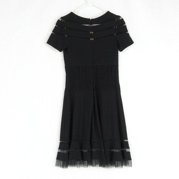 Black TADASHI SHOJI a-line dress XS - Picture 3 of 4